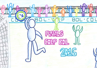 Obra ganadora del concurso de dibujo “Finales de Colpbol 2016”